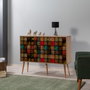 Hanah Home Mega-723 Consola 120cm Roble Sonoma Tablero de Partículas Melamina